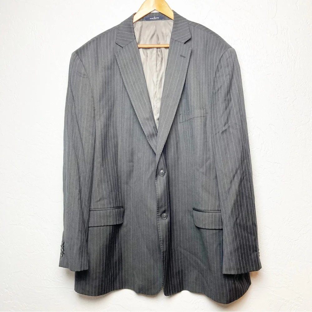 Daniel Hechter pinstripe grey Wool suit jacket Blazer